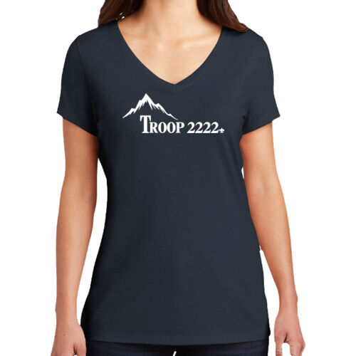 Troop 2222 V-Neck Tee - Ladies Thumbnail